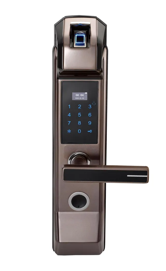 Kunci Pintu Sidik Jari EK2018F-B — Mortise Biometrik